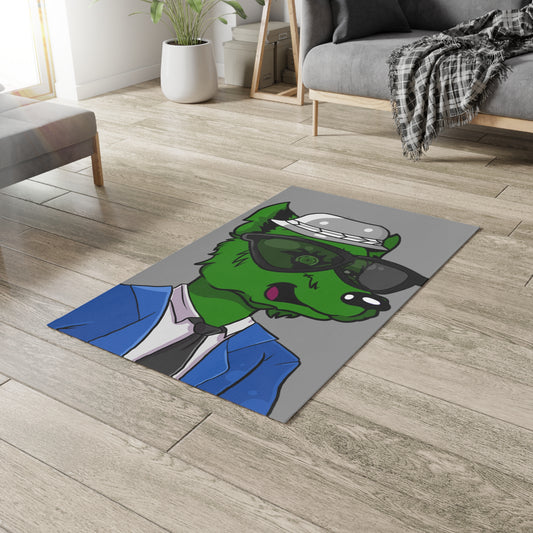 Classic Blue Suit Wolf Dobby Rug