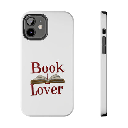 Open Book Embroidery Art: Book Lover Text for Avid Readers - Tough Phone Cases