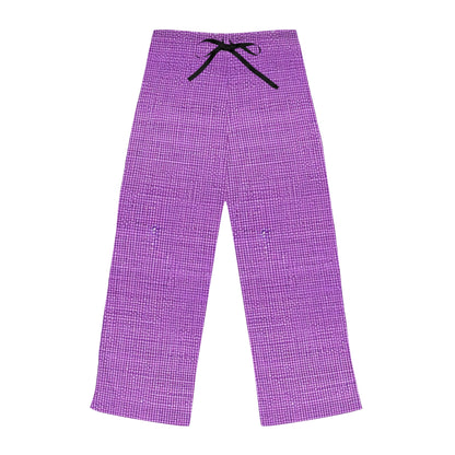 Hyper Iris Orchid Red: Denim-Inspired, Bold Style - Women's Pajama Pants (AOP)