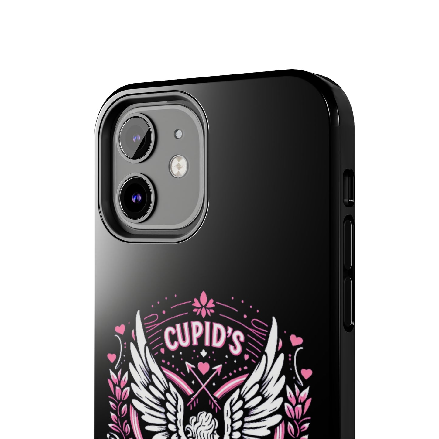 Cupidos Choice Crest con corazón y alas - Amor y romance con temática de San Valentín - Fundas resistentes para teléfonos