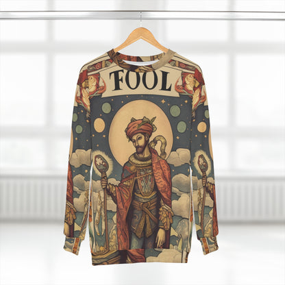 Tarot Expresivo - Símbolo de lectura artística de la carta 'El Loco' - Sudadera unisex (AOP) 