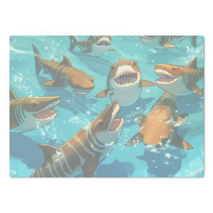 Tiger Shark: Ocean Marine Wildlife - Underwater - Cutting Board