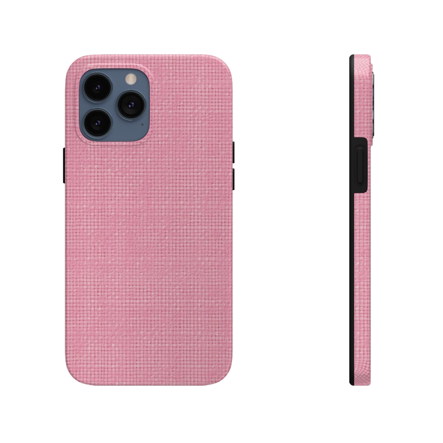 Pastel Rose Pink: Denim-Inspired, Refreshing Fabric Design - Tough Phone Cases