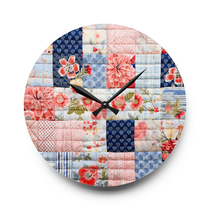 Quilt Design - Acrylic Wall Clock