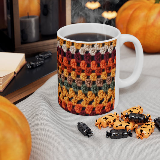 Crochet Thanksgiving Fall: Classic Fashion Colors for Seasonal Look - Ceramic Mug 11oz