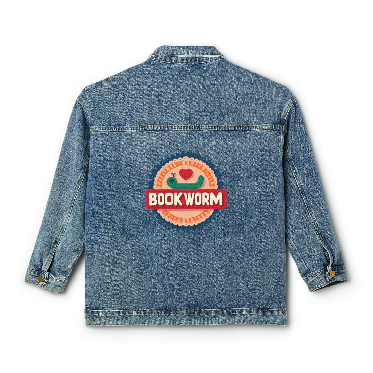 Bookworm Book Lover - Graphic Gift - Women's Denim Jacket