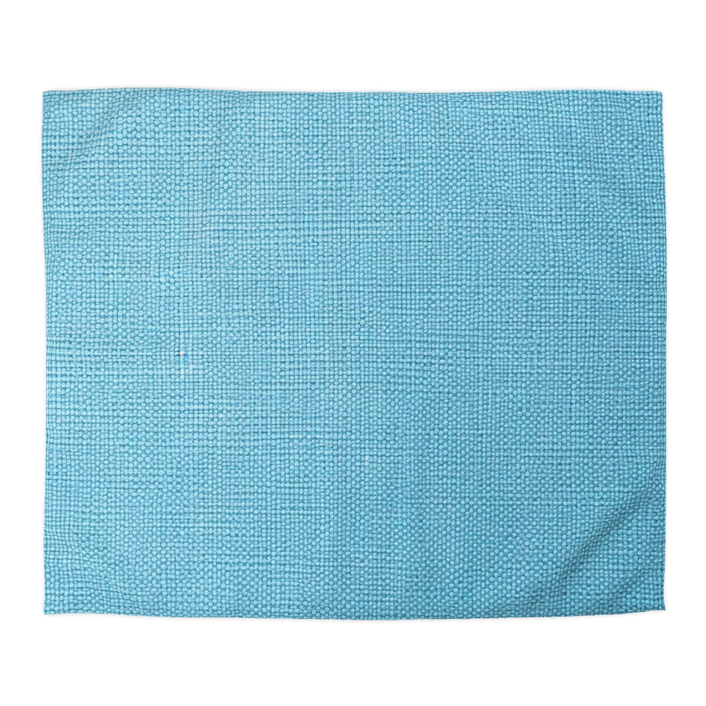 Bright Aqua Teal: Denim-Inspired Refreshing Blue Summer Fabric - Microfiber Duvet Cover