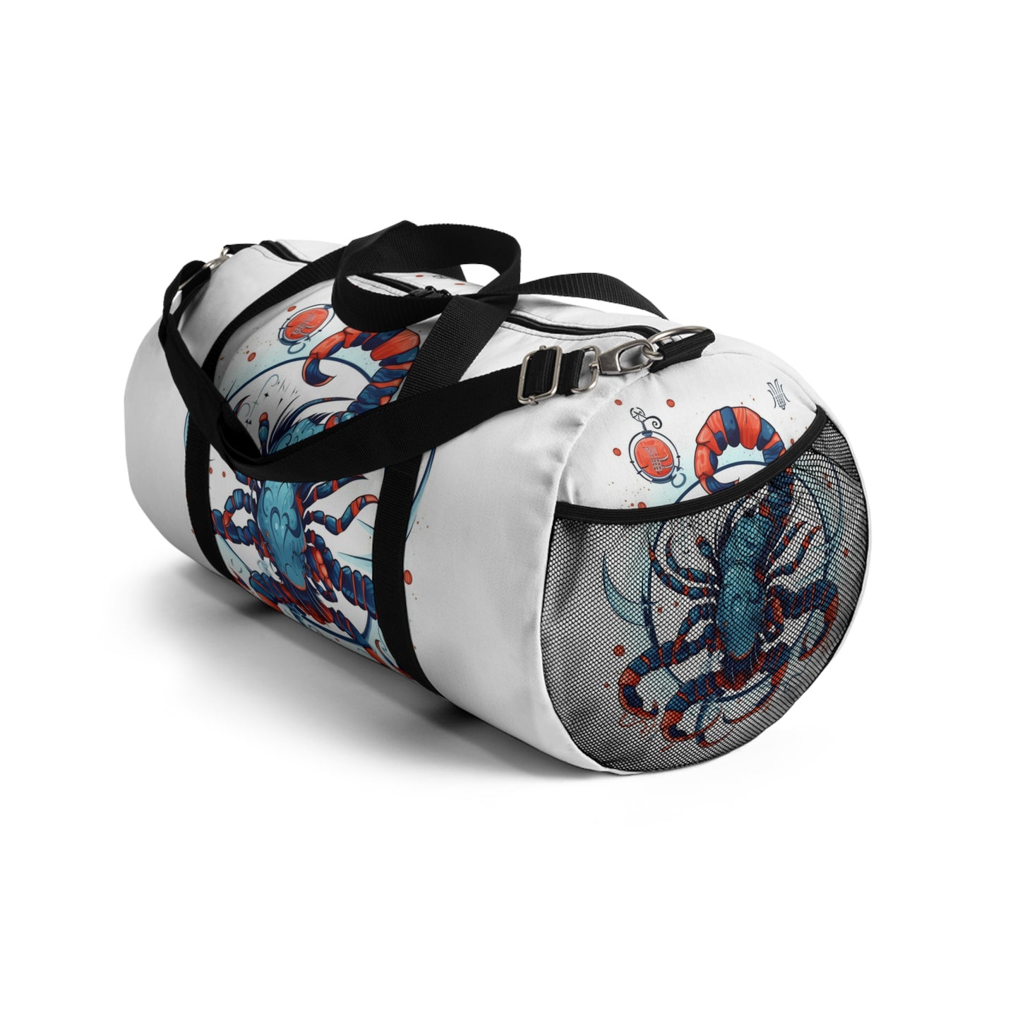 Cute Scorpio Zodiac Sign - Big Claws, Long Tail Cosmic Astrology Symbol - Duffel Bag