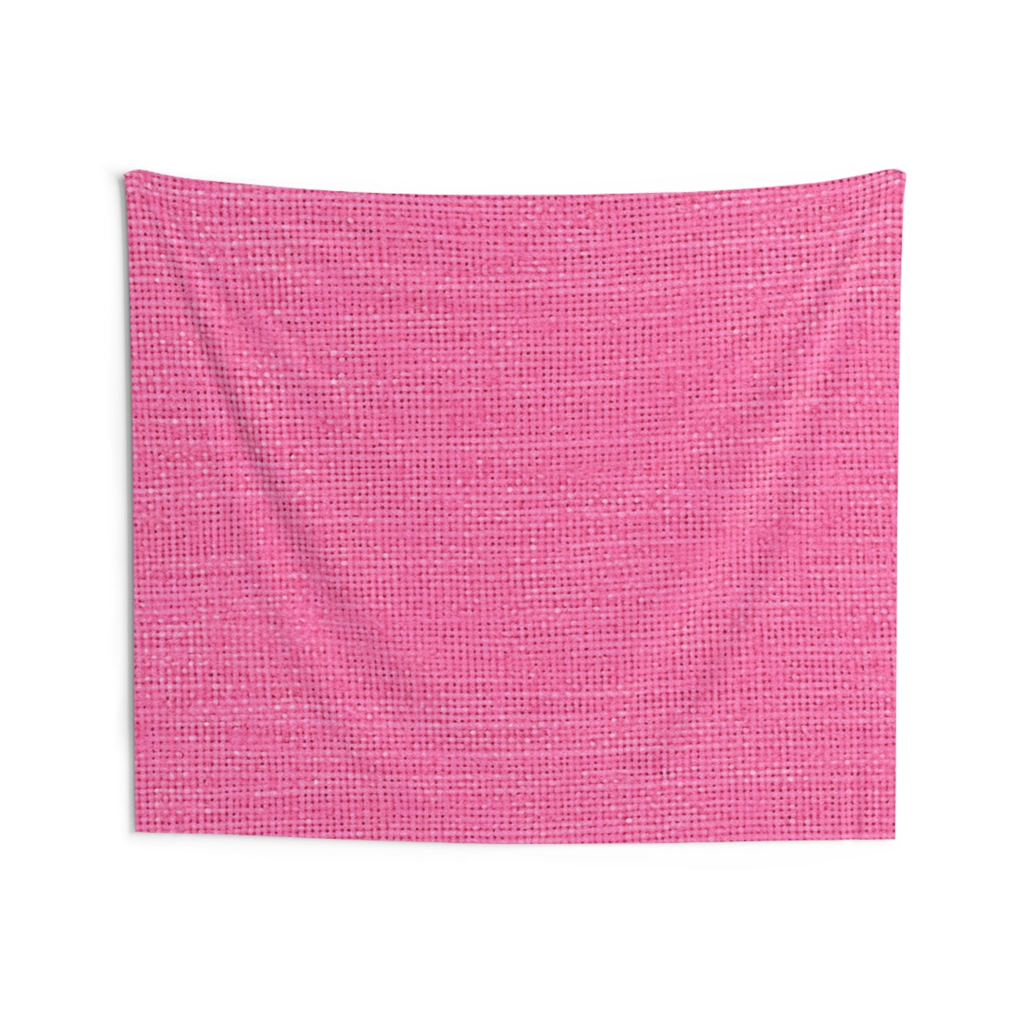 Doll-Like Pink Denim Designer Fabric Style - Indoor Wall Tapestries