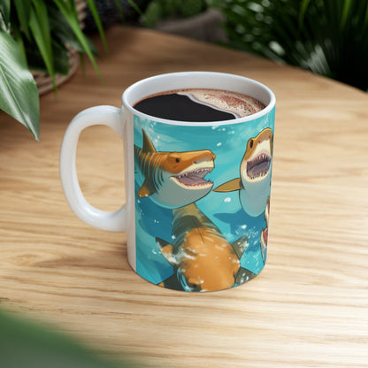 Tiger Shark: Ocean Marine Wildlife - Underwater - Ceramic Mug 11oz