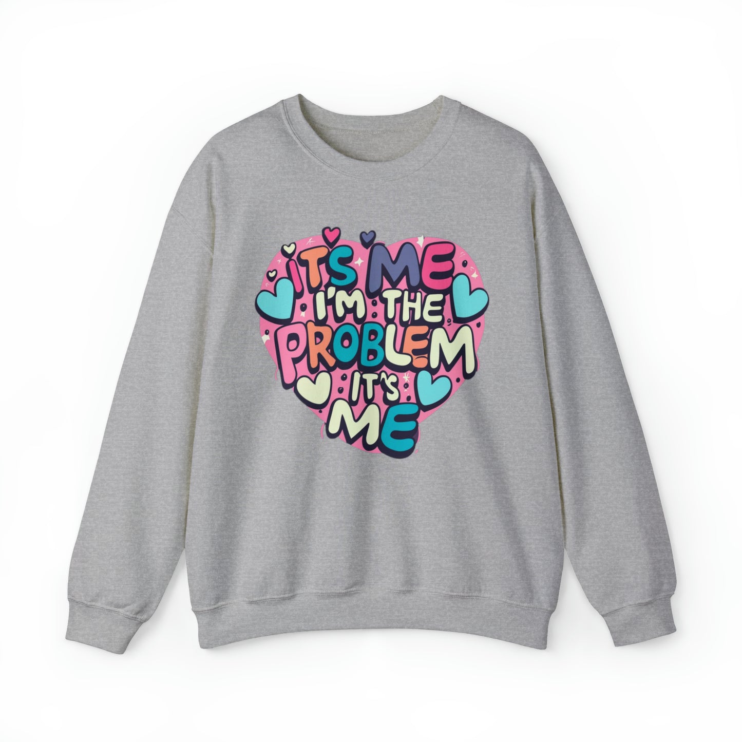 Soy yo, soy el problema, soy yo - Love Heart Valentine Gift - Sudadera unisex Heavy Blend™ Crewneck