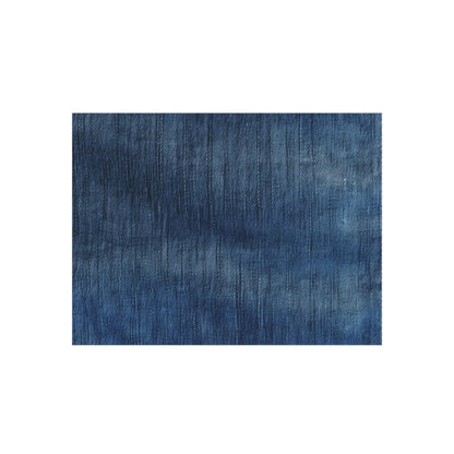 Indigo Splash: Washed Denim Reverie in Deep Blue - Outdoor Rug