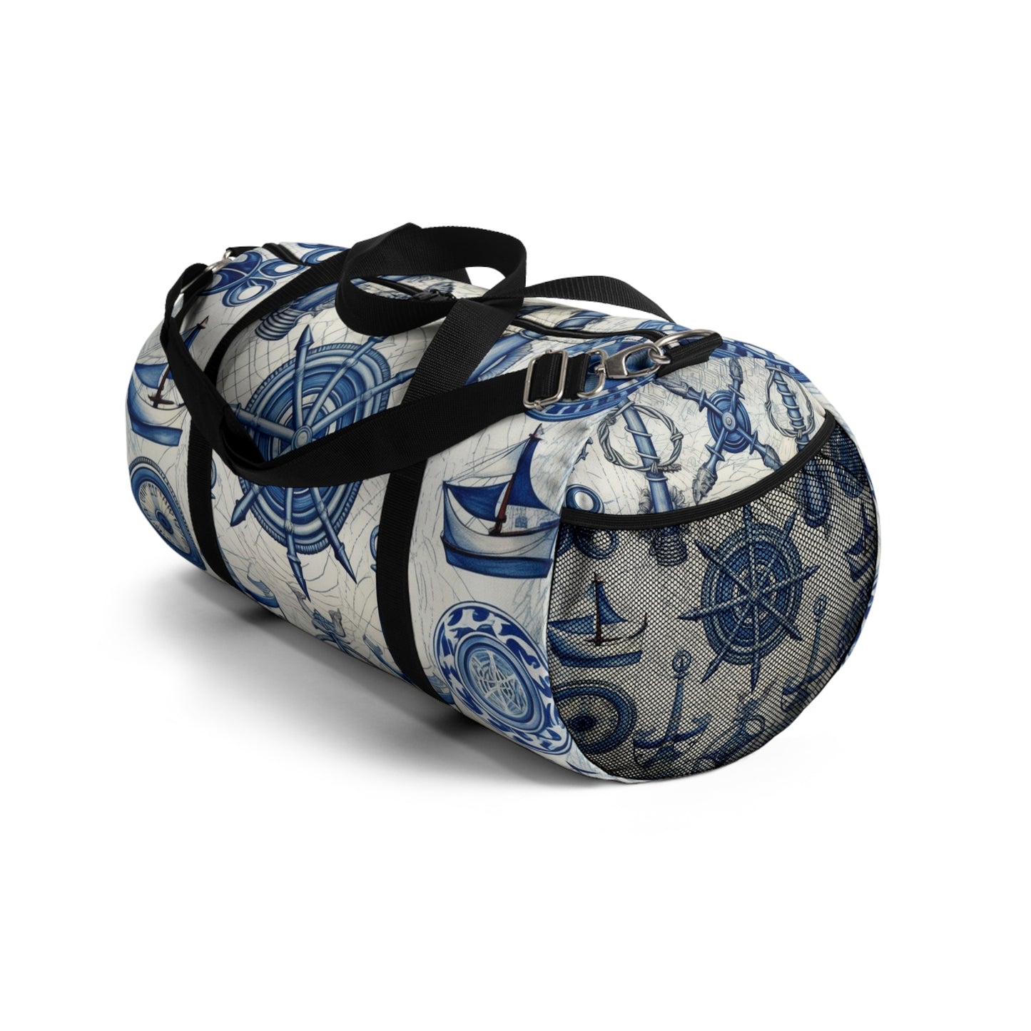 Nautical Theme Art - Anchors, Ropes, Compass Duffel Bag