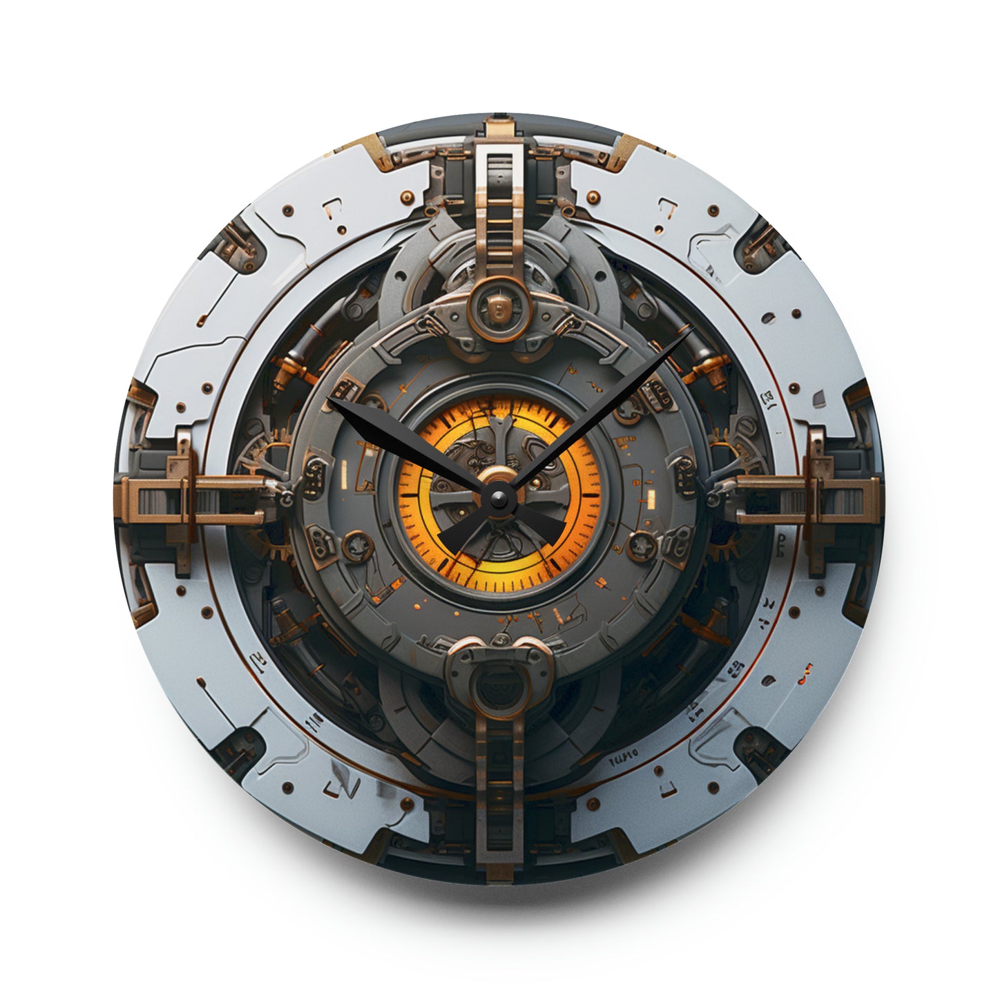 Cyberpunk Steampunk Acrylic Wall Clock