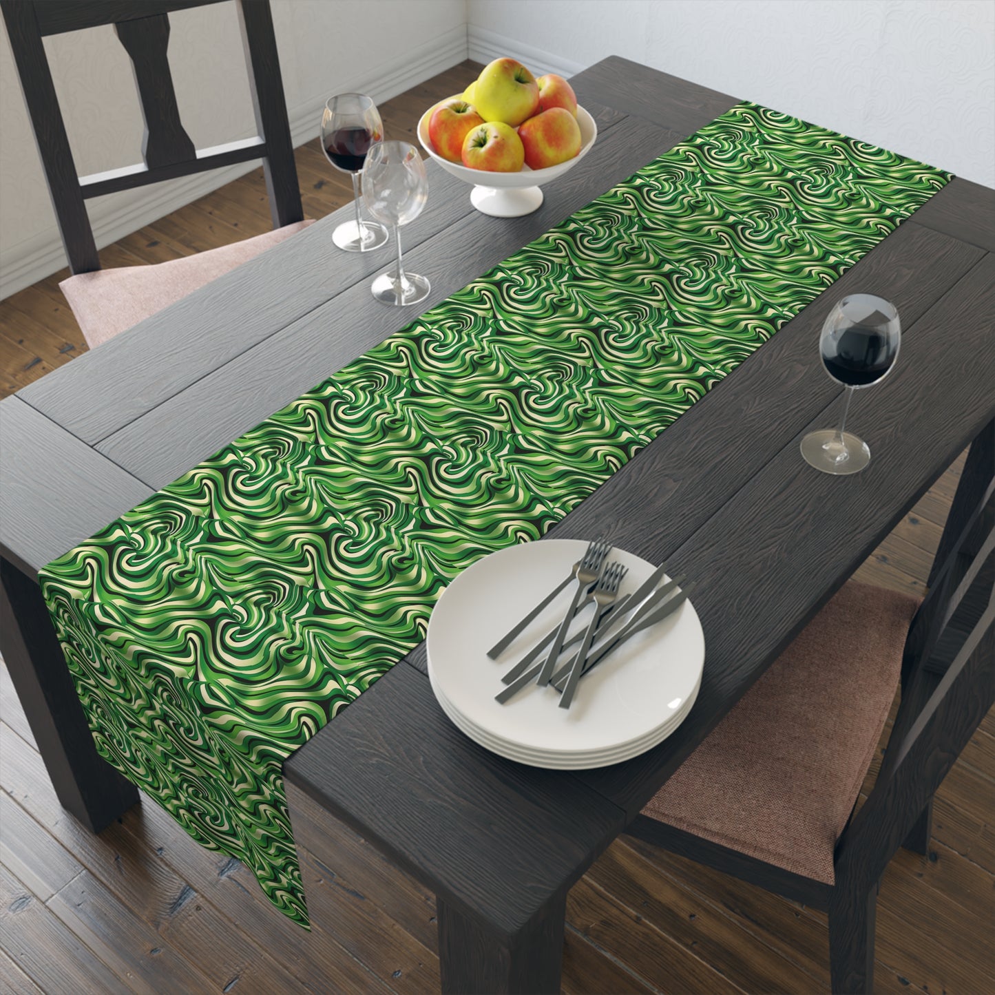 Disco Zebra Green - Table Runner (Cotton, Poly)