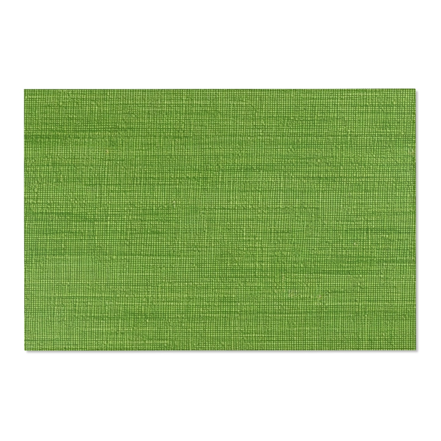 Olive Green Denim-Style: Seamless, Textured Fabric - Area Rugs