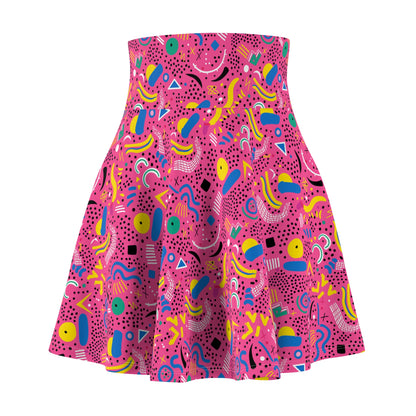 Womens Printed Shirtdress - Women's Skater Skirt (AOP)