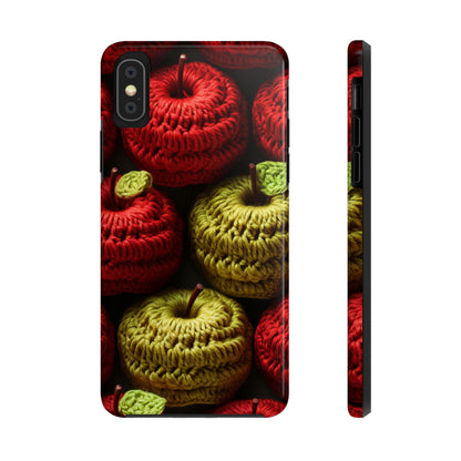 Crochet Apple Amigurumi - Big American Red Apples - Healthy Fruit Snack Design - Tough Phone Cases