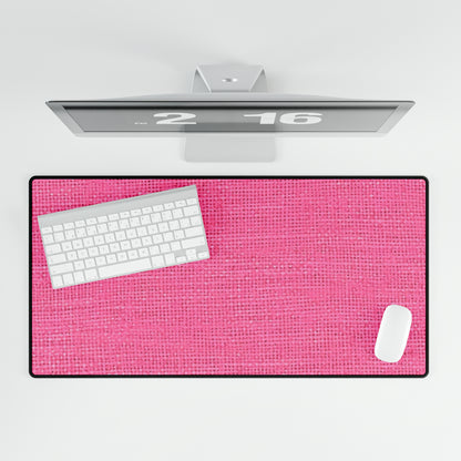 Doll Pink Faux Denim Design - Desk Mats