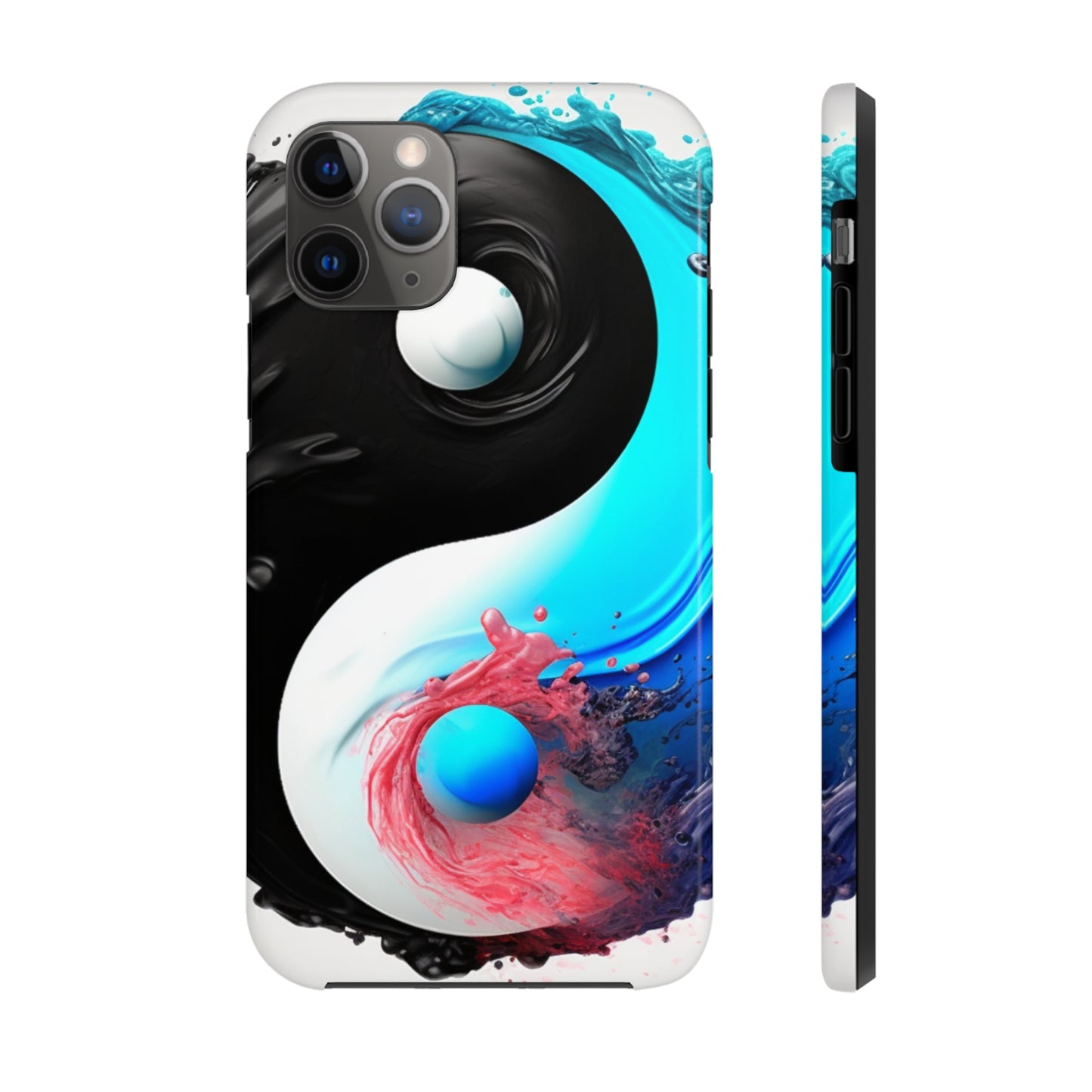 Yin Yang Symbol, Colorful Paint Style - Artistic Decor - Tough Phone Cases