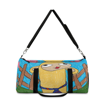 Llama Lovers: Heart and Animal Design Graphic Duffel Bag