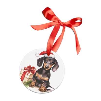 Dachshund Dog - Acrylic Ornament with Ribbon