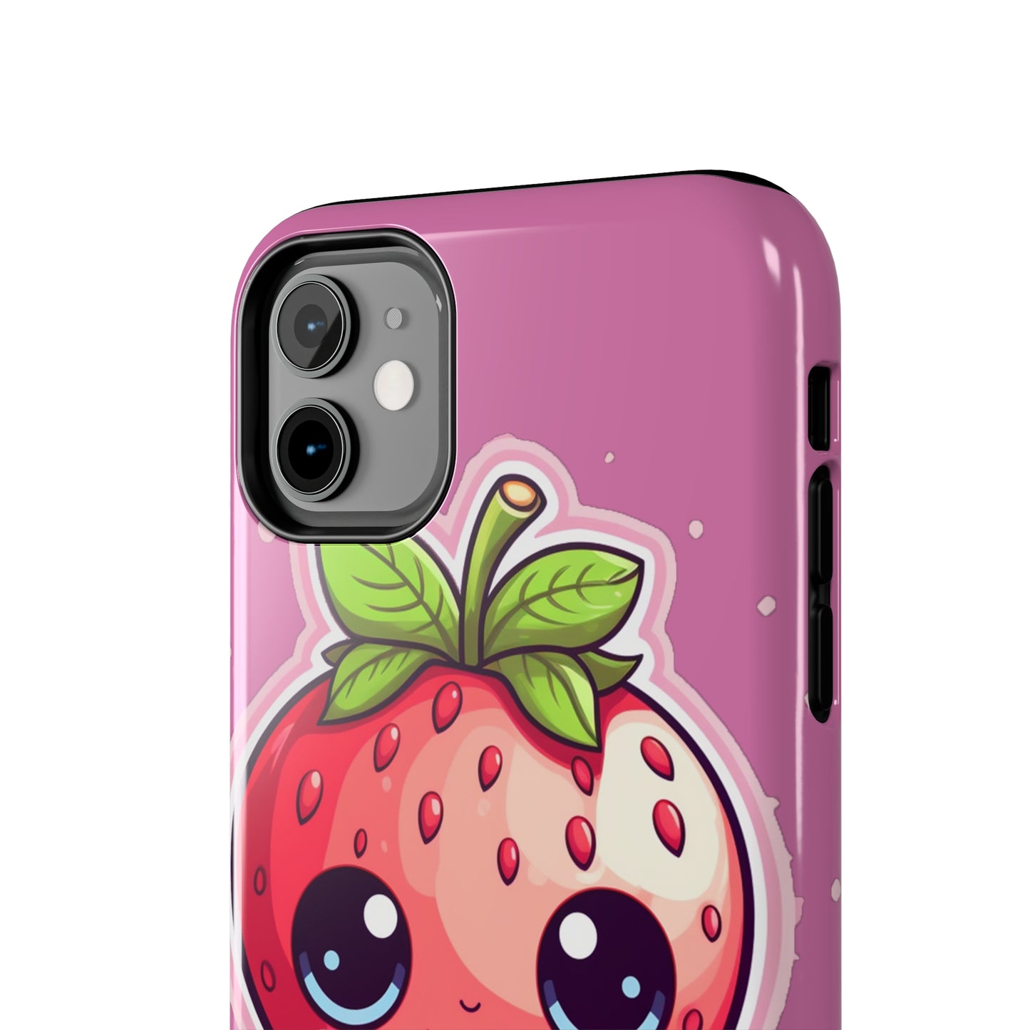 Kawaii Strawberry Adventure - Anime Classic Traditional Japanese Fruit - Otaku Artwork - Tough Phone Cases