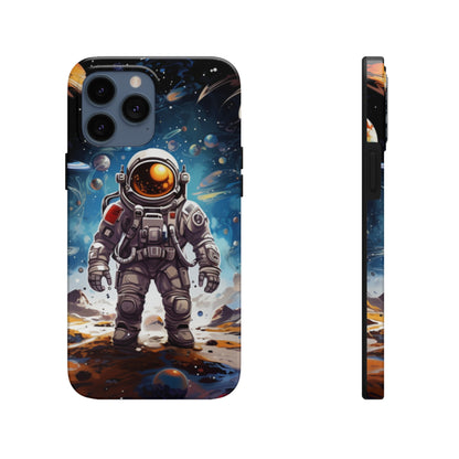 Galactic Voyage: Astronaut Journey in Celestial Star Cosmic Exploration - Tough Phone Cases