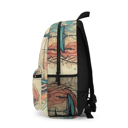 Libra Zodiac - Astrology Sign Street Art Equilibrium in Pastels - Backpack