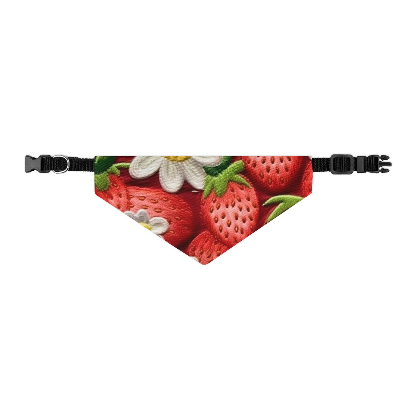 Strawberry Strawberries Embroidery Design - Fresh Pick Red Berry Sweet Fruit - Pet Bandana Collar