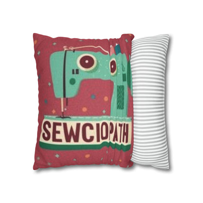 Sewing Sewciopath - Spun Polyester Square Pillow Case