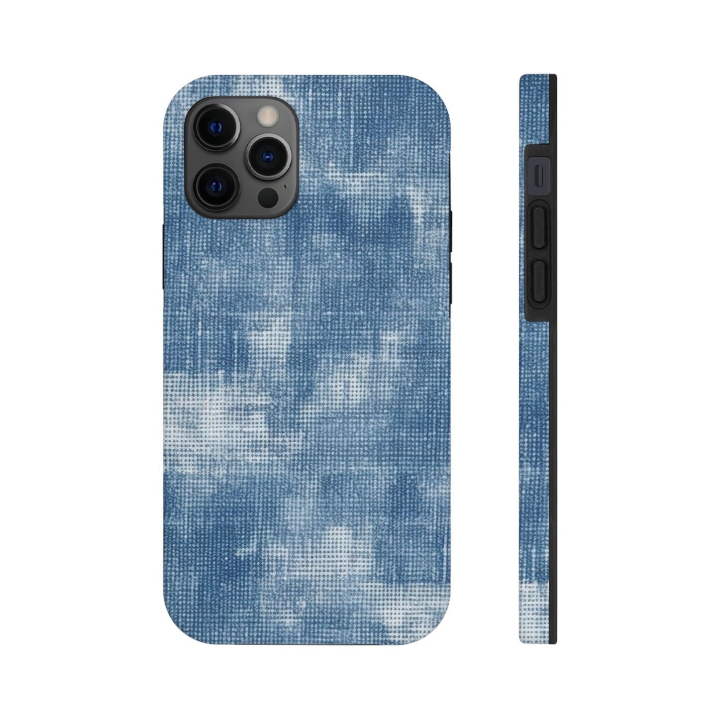 Faded Blue Washed-Out: Denim-Inspired, Style Fabric - Tough Phone Cases