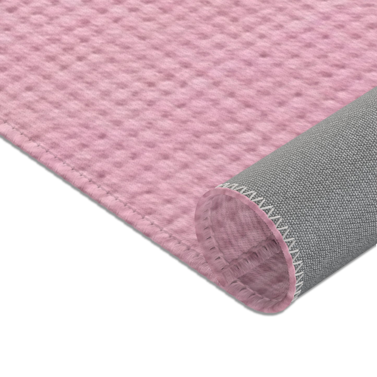 Blushing Garment Dye Pink: Denim-Inspired, Soft-Toned Fabric - Area Rugs