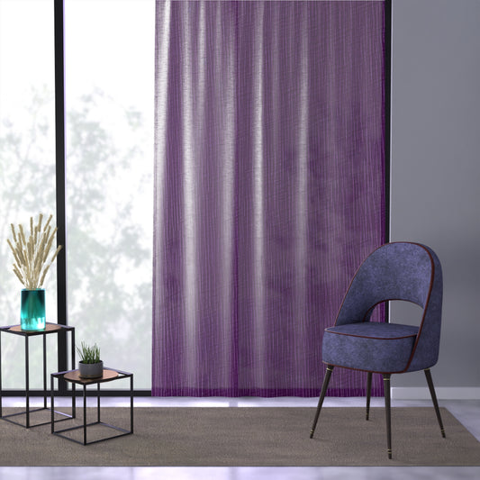 Violet/Plum/Purple: Denim-Inspired Luxurious Fabric - Window Curtain