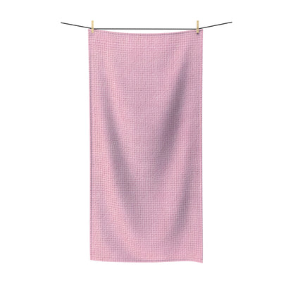 Blushing Garment Dye Pink: Denim-Inspired, Soft-Toned Fabric - Polycotton Towel