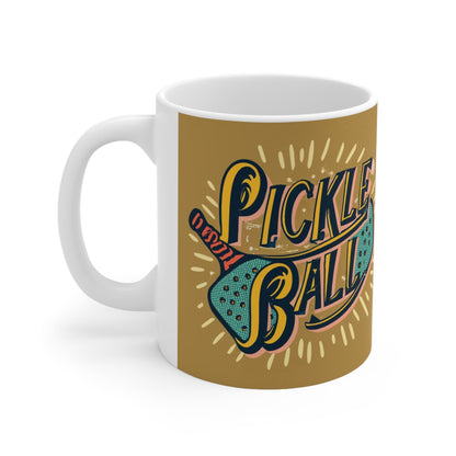 Pickleball Sport - Nostalgic Retro - Sport Game - Ceramic Mug 11oz