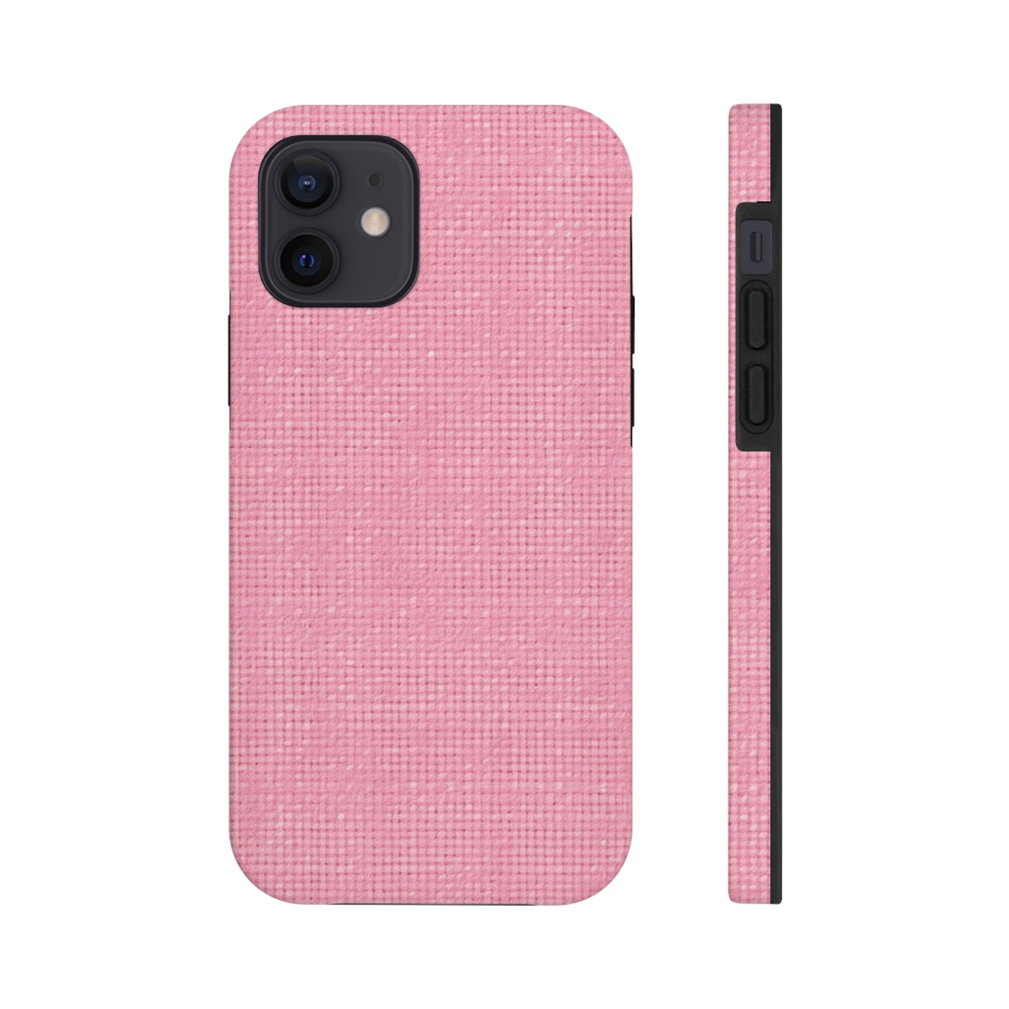 Pastel Rose Pink: Denim-Inspired, Refreshing Fabric Design - Tough Phone Cases