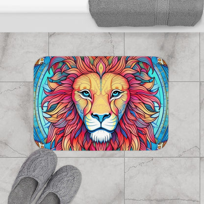 Astrological Leo - Cosmic Zodiac Constellation, Lion Symbol Art - Bath Mat