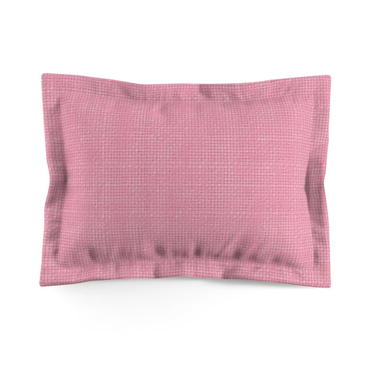 Pastel Rose Pink: Denim-Inspired, Refreshing Fabric Design - Microfiber Pillow Sham