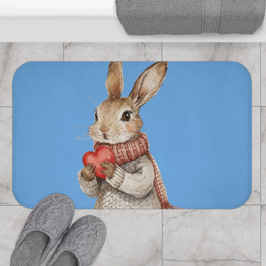 Easter Bunny Heartfelt Rabbit Gift - Bath Mat