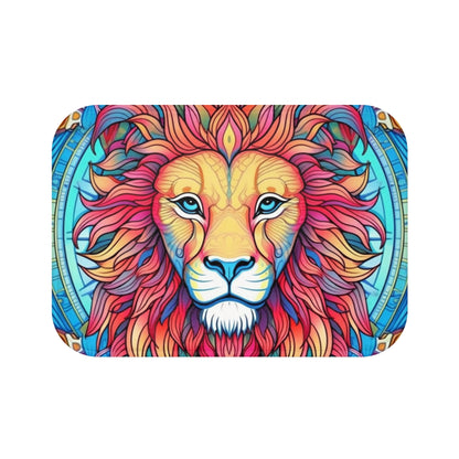 Astrological Leo - Cosmic Zodiac Constellation, Lion Symbol Art - Bath Mat