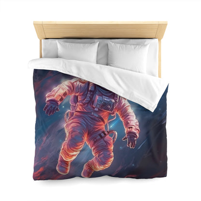 Astronauta en el espacio exterior - Galaxy Starfield Art - Funda nórdica de microfibra 