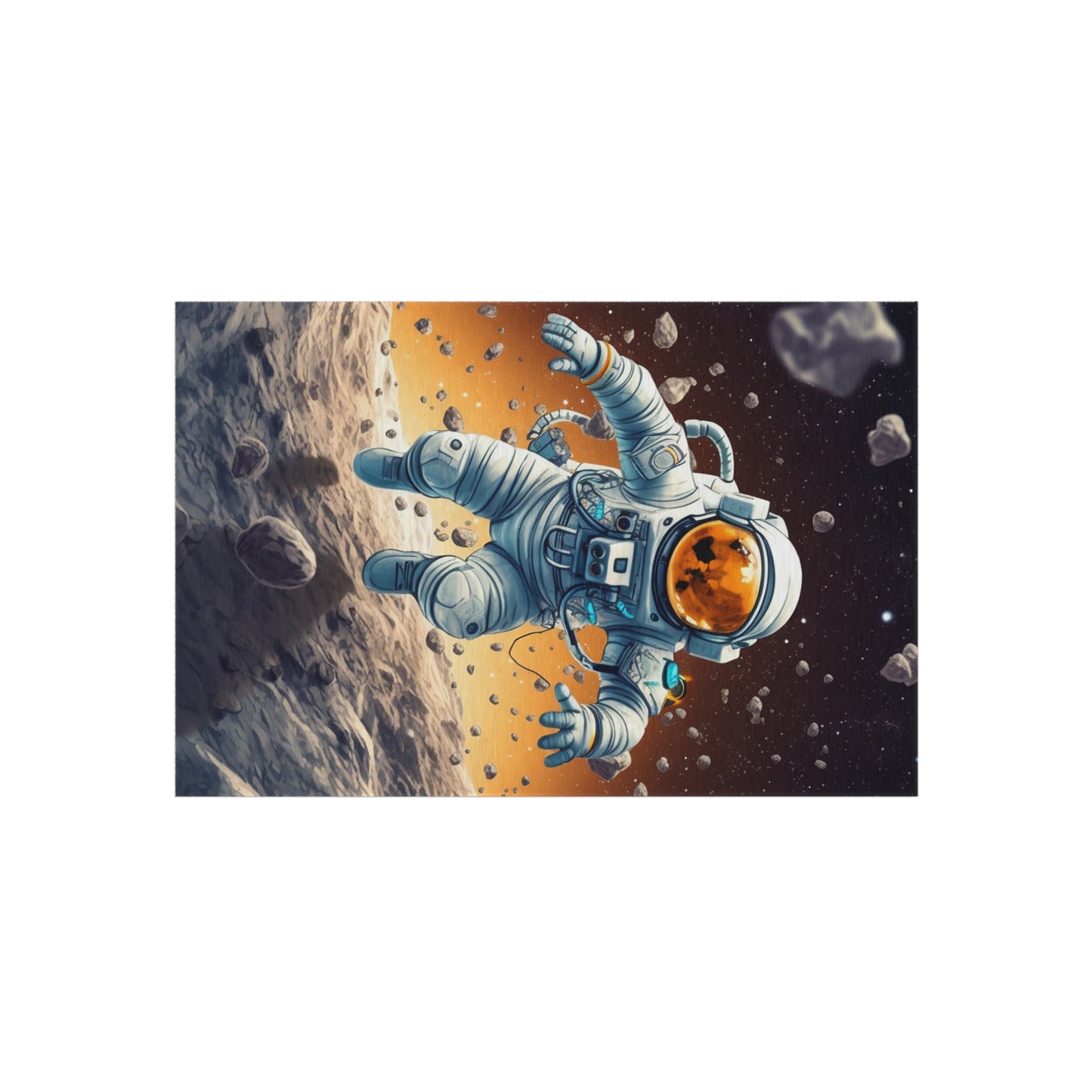 Galactic Adventurer - Celestial Star Art: Deep Space Exploration - Outdoor Rug