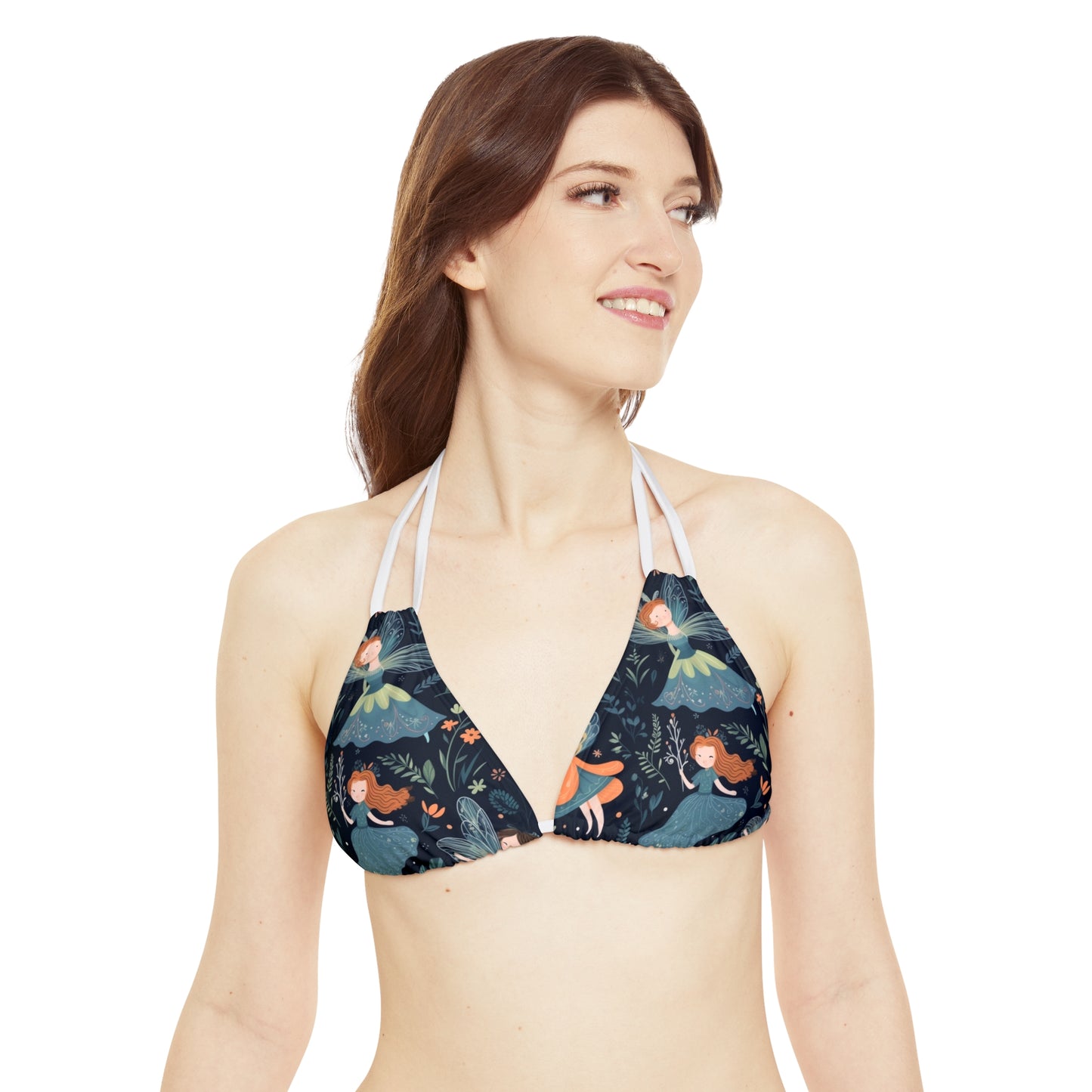 Enchanting Fairy Tale Pattern - Vibrant & Magical Fairies - Strappy Bikini Set (AOP)