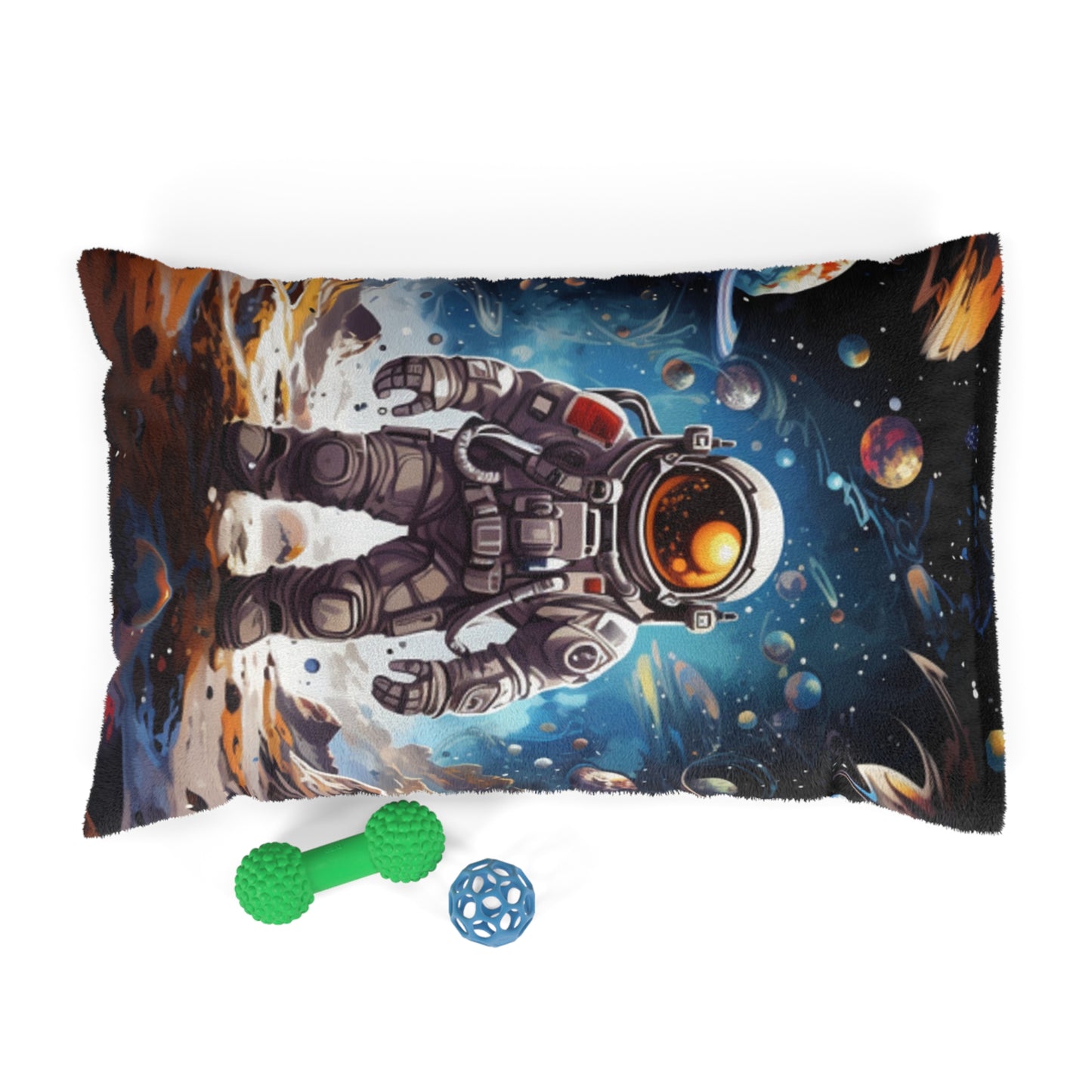 Galactic Voyage: Astronaut Journey in Celestial Star Cosmic Exploration - Dog & Pet Bed