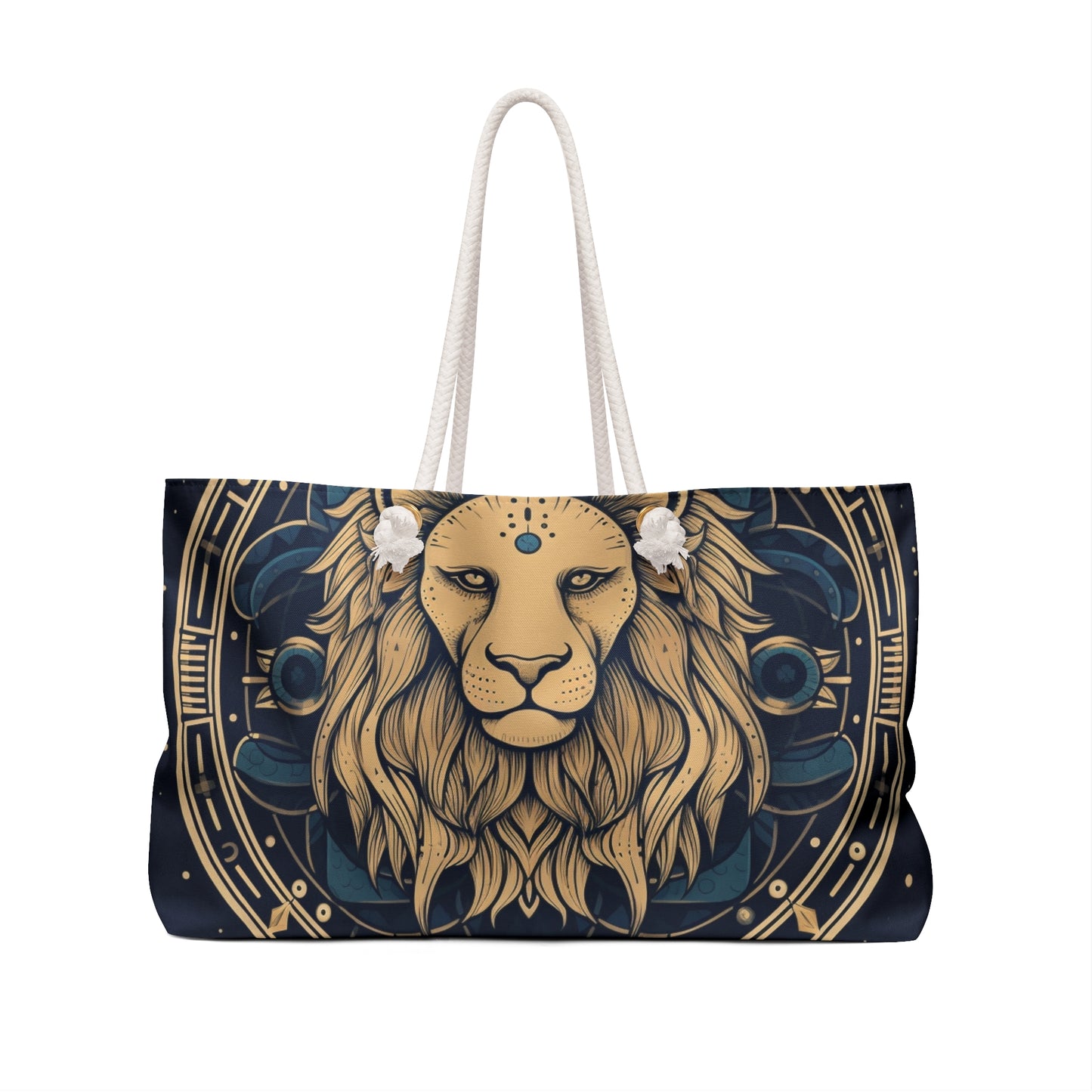 Leo Zodiac Sign - Mystic Circle Astrology Art Cosmic constellation - Weekender Bag