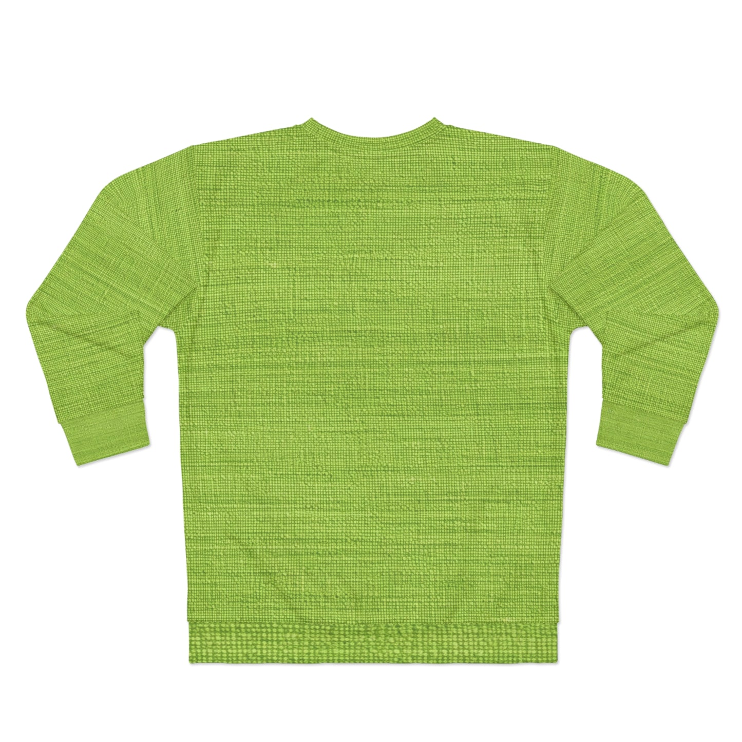 Lush Grass Neon Green: Denim-Inspired, Springtime Fabric Style - Unisex Sweatshirt (AOP)