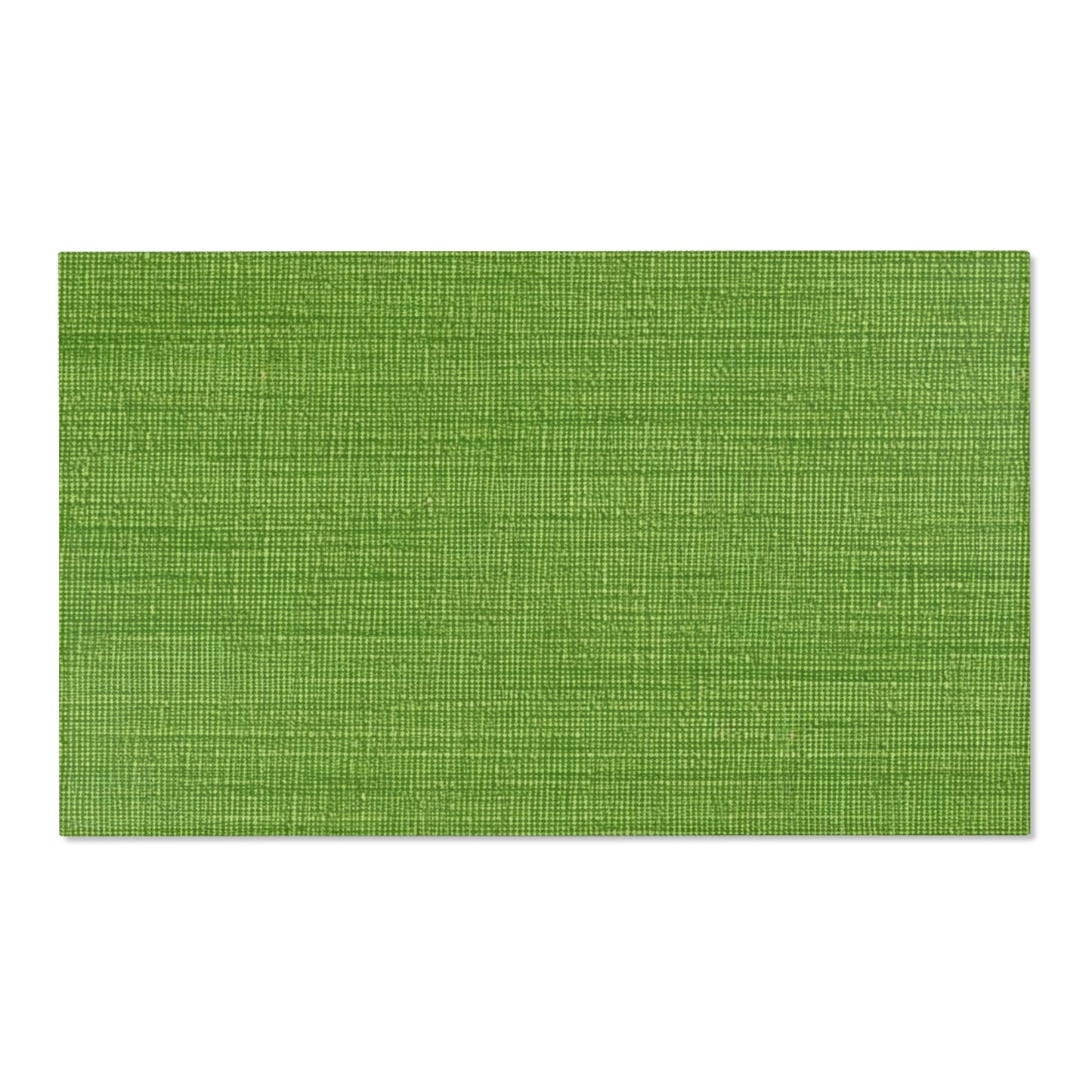 Olive Green Denim-Style: Seamless, Textured Fabric - Area Rugs