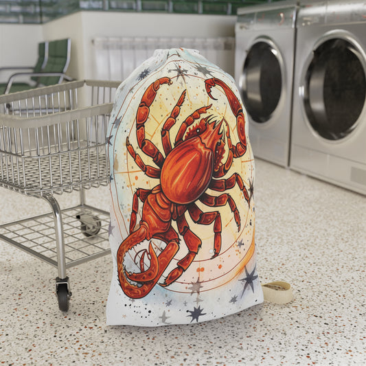 Prickly Scorpio Astrology - Sharp Zodiac Scorpion Celestial Horoscope - Laundry Bag