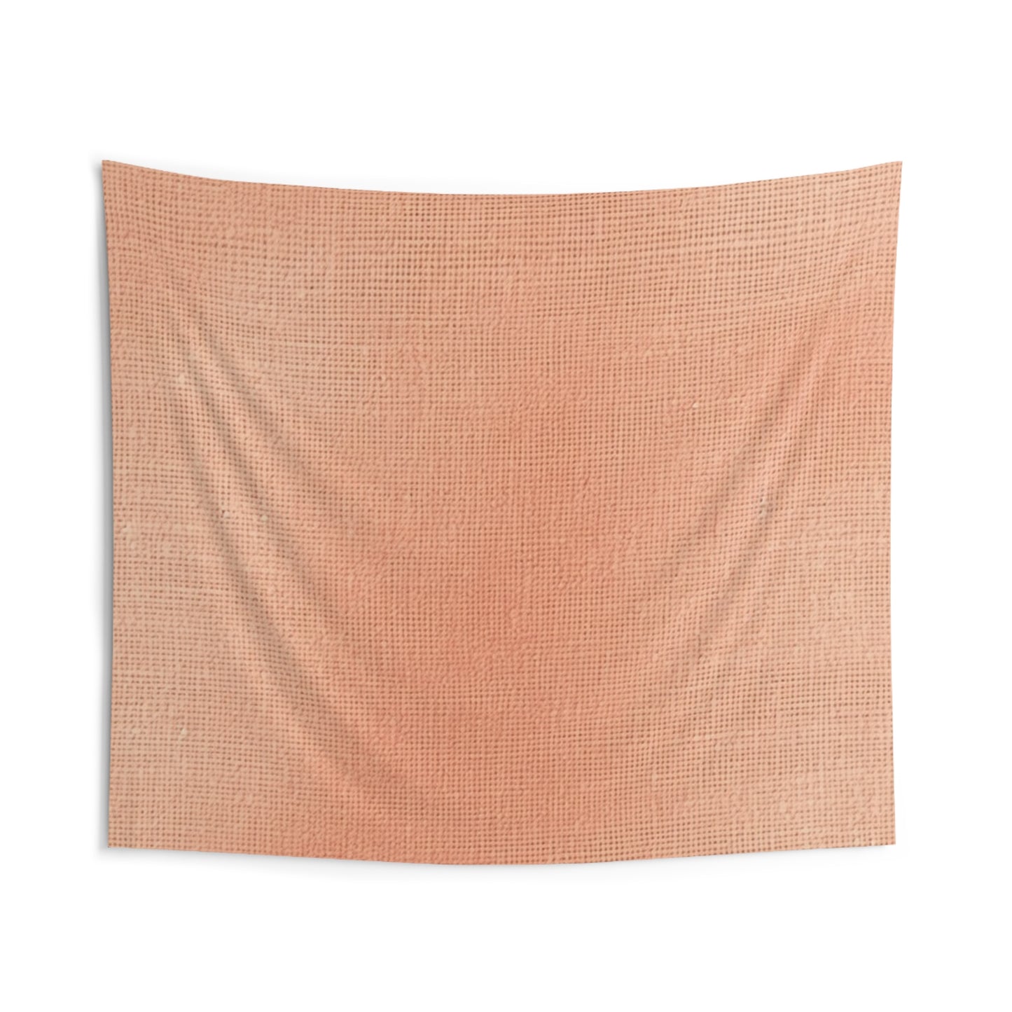 Melocotón rosa-naranja suave: tela exuberante inspirada en la mezclilla - Tapices de pared para interiores 